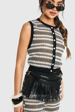 Textured Fringe Bum Bag | Nasty Gal