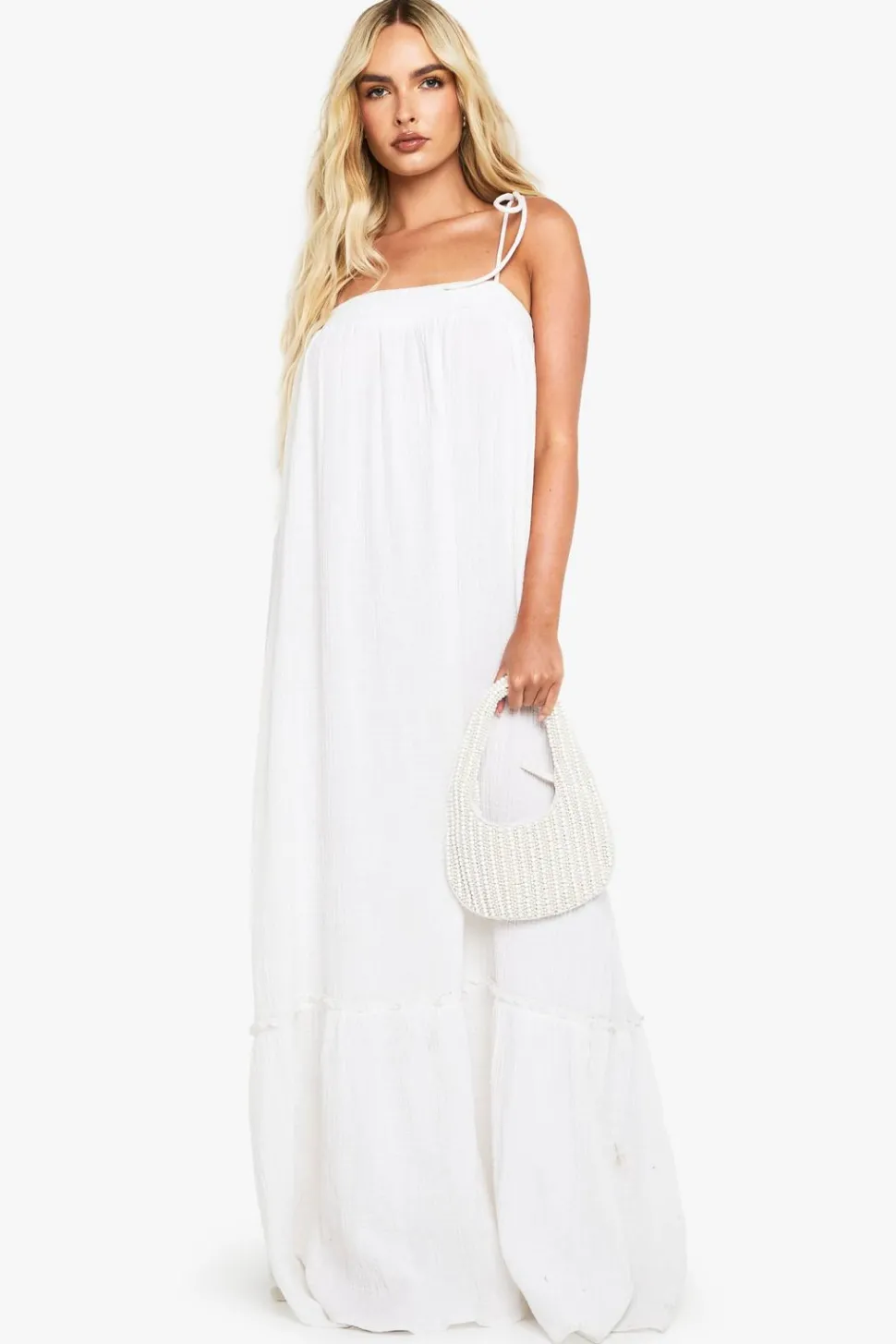 Textured Smock Maxi Dress | Nasty Gal