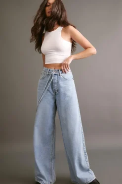 The Belted Wide Leg Jeans | Nasty Gal
