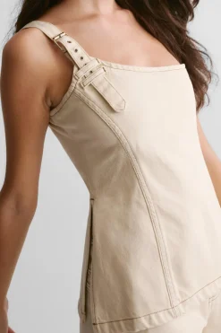 The Denim One Shoulder Top | Nasty Gal