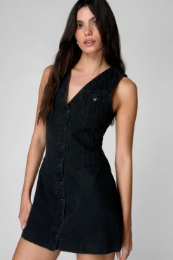 The Denim Sleeveless Mini Dress | Nasty Gal