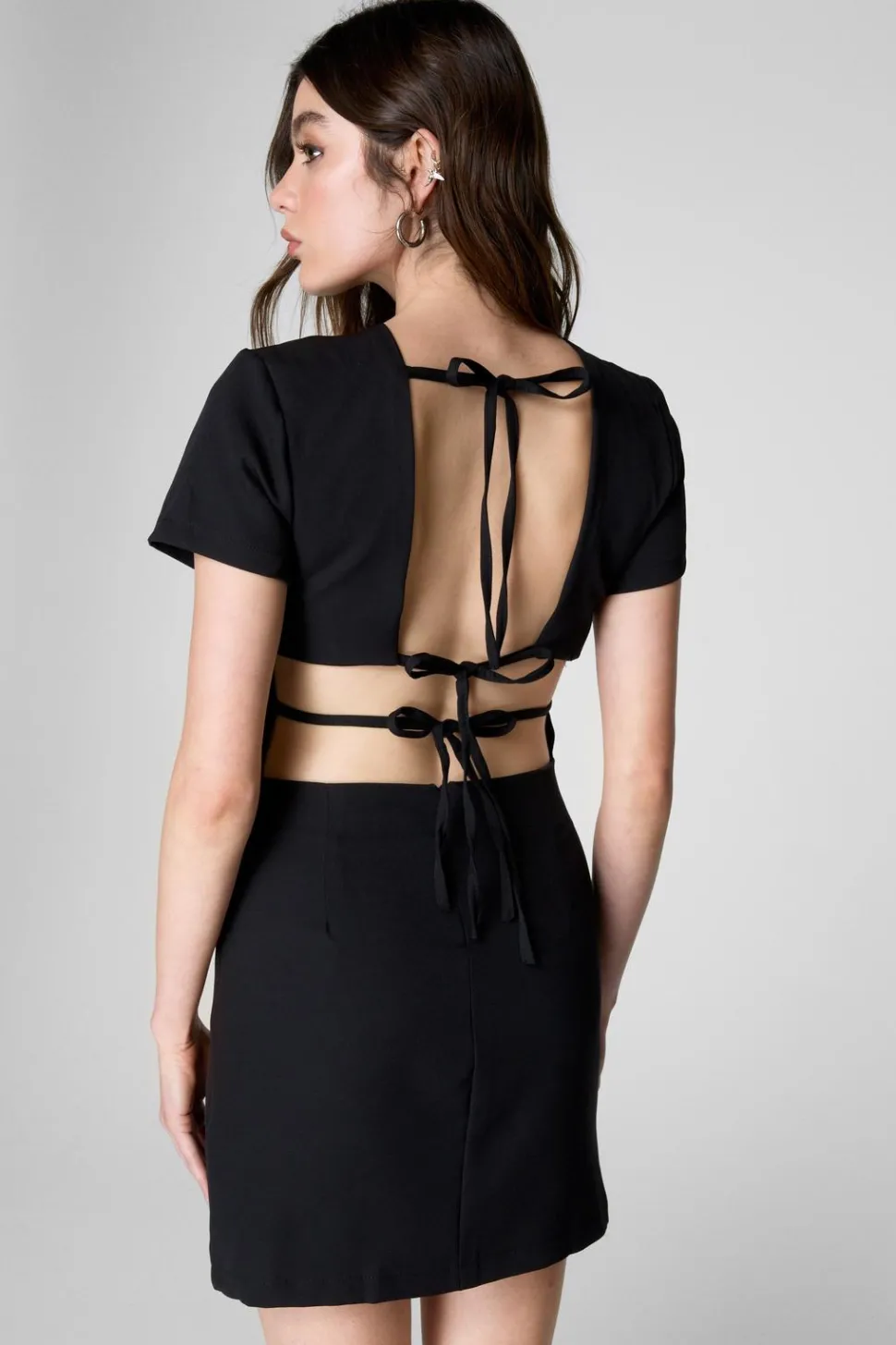 Tie Back Mini Dress | Nasty Gal