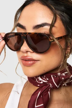 Tortoise Frame Aviator Sunglasses | Nasty Gal