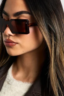 Tortoiseshell Frame Square Sunglasses | Nasty Gal