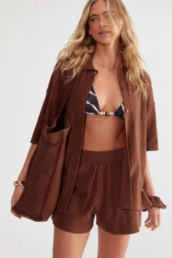Towelling Shirt and Shorts 4 Piece Cover Up Set | Nasty Gal