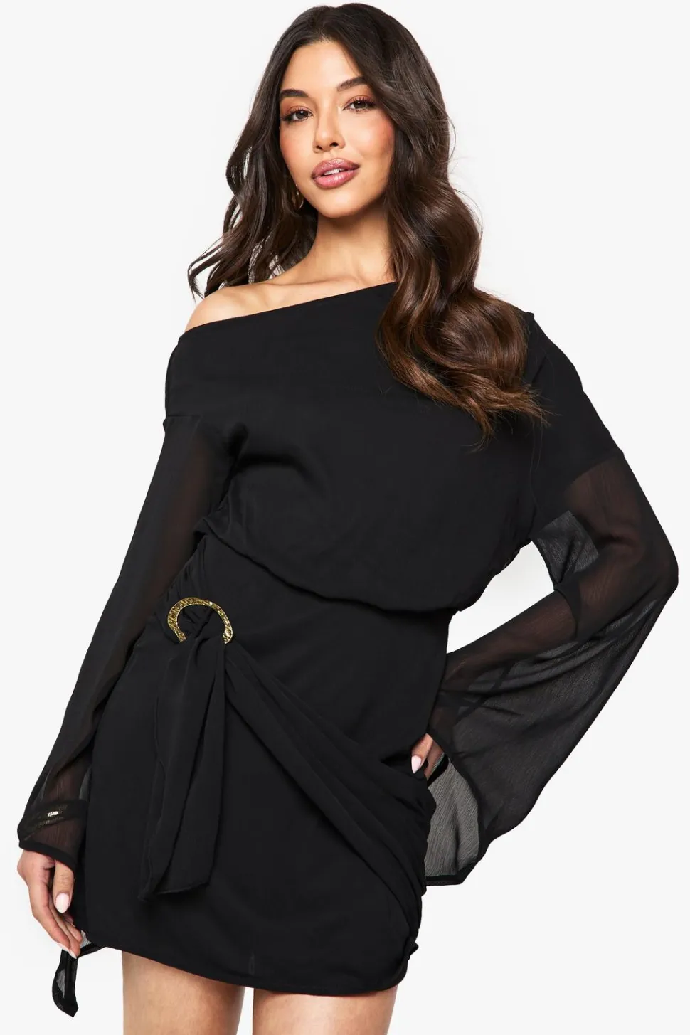 Trim Belt Wrap Mini Dress | Nasty Gal