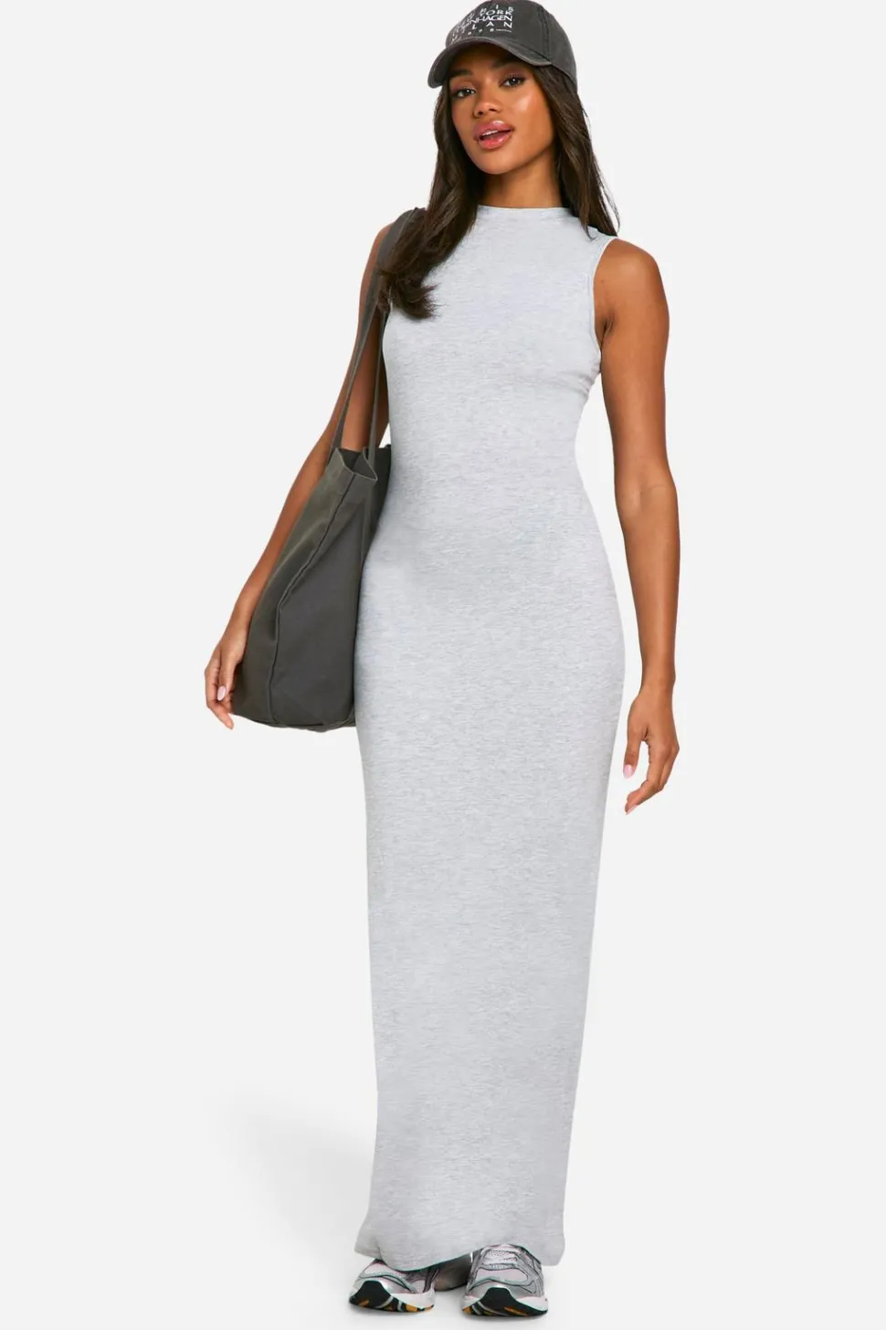 Turn Over Neck Maxi Dress | Nasty Gal