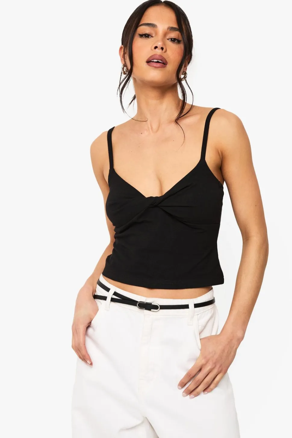 Twist Front Sweetheart Neckline Vest Top | Nasty Gal