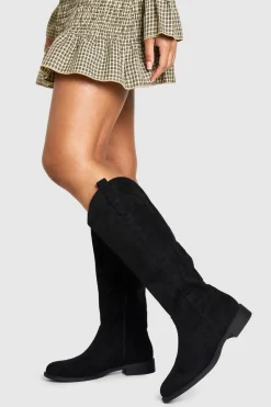 Western Boot Mid Low Block Heel | Nasty Gal