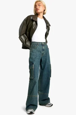 Wide Leg Pocket Detail Jean | Nasty Gal