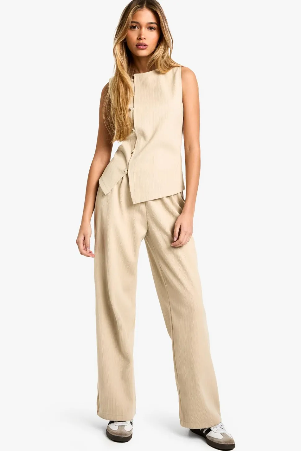 Woven Cord Wide Leg Trouser | Nasty Gal