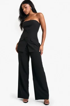 Woven Tailored Pleated Wide Leg Trousers | Nasty Gal