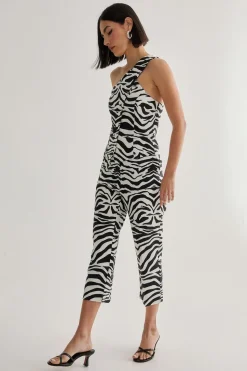 Zebra Print Tailored Capri Trouser | Nasty Gal
